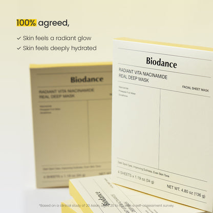 Radiant Vita Niacinamide Real Deep Mask-8 MASKS EA
